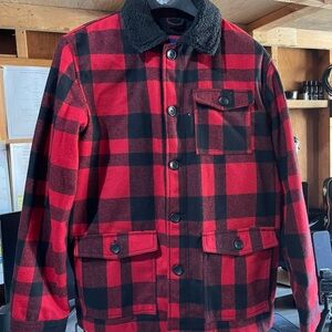 Red and Black Plaid Jacket